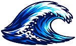 Storm  Wave Crest Silhouette  Precision Cut Decal